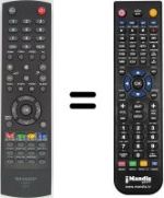 Télécommande équivalente Sharp LC 19 S7E