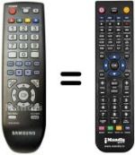 Télécommande équivalente AK59-00133A