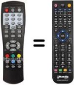 Télécommande équivalente Akai AK DVB 15
