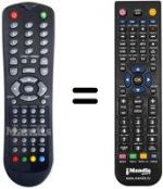 Télécommande équivalente Akai AK TV 322