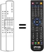 Télécommande équivalente Blaupunkt PS 55-20 VT 7 669 260