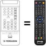 Télécommande équivalente ASTRA SRV 1-IRD