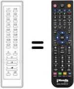 Télécommande équivalente AUTOVOX 32