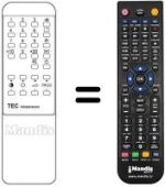 Télécommande équivalente Dual CKT 9825