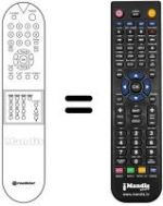 Télécommande équivalente Roadstar CTV 1010 KLT