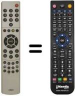 Replacement remote control NordMende NM 42 065 DMD