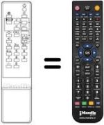Télécommande équivalente Toshiba 217 S 9 F