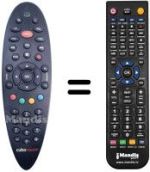 Télécommande équivalente Alice CUBOVISION