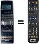 Télécommande équivalente Sanyo VHR-D5670 I