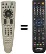 Replacement remote control Daewoo DHCX 100 E