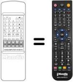 Télécommande équivalente DIGICOMPUTER 44 KEY