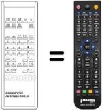 Replacement remote control DIGICOMPUTER ON SCREEN DISPLAY 705 / 265