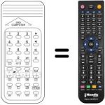 Télécommande équivalente 154 / 064 A