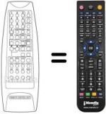 Télécommande équivalente Daewoo DMQ 28K3ST