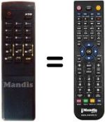 Télécommande équivalente DSR 100