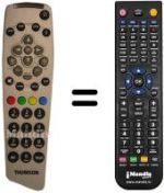 Télécommande équivalente Thomson DTI 3000