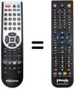 Télécommande équivalente United DVBT 9994 Z
