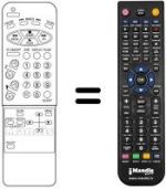 Télécommande équivalente Daewoo DVT 2085