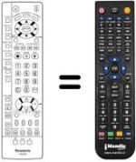 Télécommande équivalente Panasonic TX-15LV1 F