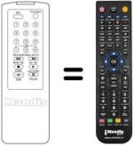 Télécommande équivalente LG GHV-1266 LR