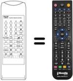 Télécommande équivalente Supertech CTV 5501 TXT