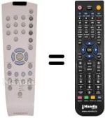 Télécommande équivalente Grundig GV-5153 HIFI