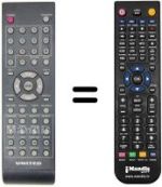 Télécommande équivalente United TVD 7057