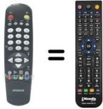 Télécommande équivalente Hitachi CP 2976 TAN