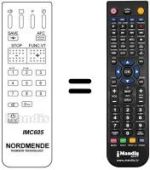 Télécommande équivalente IMC 605