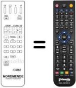 Télécommande équivalente IMC 62