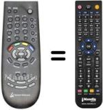 Télécommande équivalente Thomson IP 921