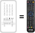 Télécommande équivalente IR 1000