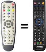 Télécommande équivalente Sagem ITD 65 (ver. 2)