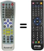 Télécommande équivalente JX-9001 B