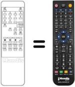 Replacement remote control Audiosonic KT 8287