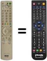 Télécommande équivalente Sony KV-32 FQ86 E