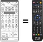 Replacement remote control Sony KV-C 2530 B