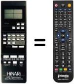 Télécommande équivalente LCD PROGRAMMABLE