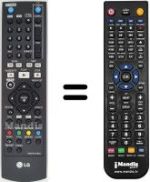 Télécommande équivalente LG RHT-599 H