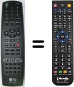 Télécommande équivalente LG CF 21T24 T