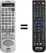 Télécommande équivalente JVC HR-S9700