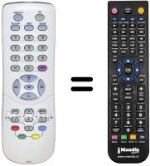 Télécommande équivalente MB 105
