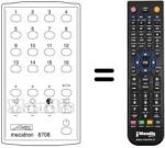 Télécommande équivalente MECATRON 6709