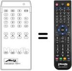 Télécommande équivalente MECATRON 7210