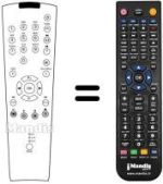 Télécommande équivalente Grundig PLANAVISION 42 PW 110-8610 TOP