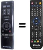 Télécommande équivalente Thomson MIC 200