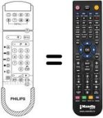 Télécommande équivalente Aristona 25 PT 481 B