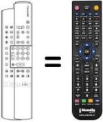 Télécommande équivalente Blaupunkt MS 70-109 VTM 7 669 720