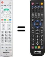Replacement remote control Panasonic TX-L55DT60E