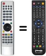 Replacement remote control NordMende N 4202 PB